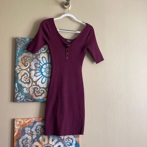 Purple knit lulus dress